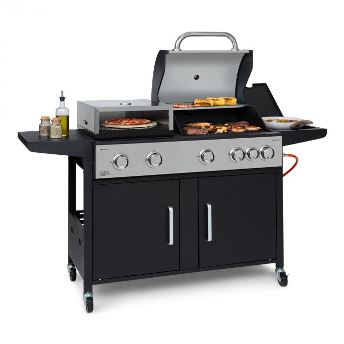 Kingsville XL Combination Grill Gas Pizza Oven 20.5kW 5 + 1 Burner